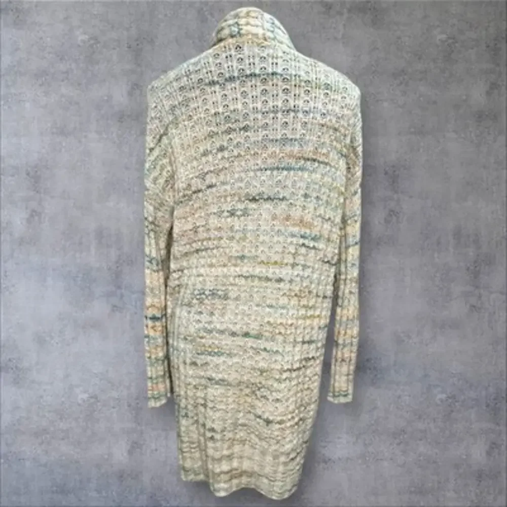 Anthropologie Space-Dyed‎ Multicolored Longline Cardigan Size XS X-Small - Picture 5 of 16